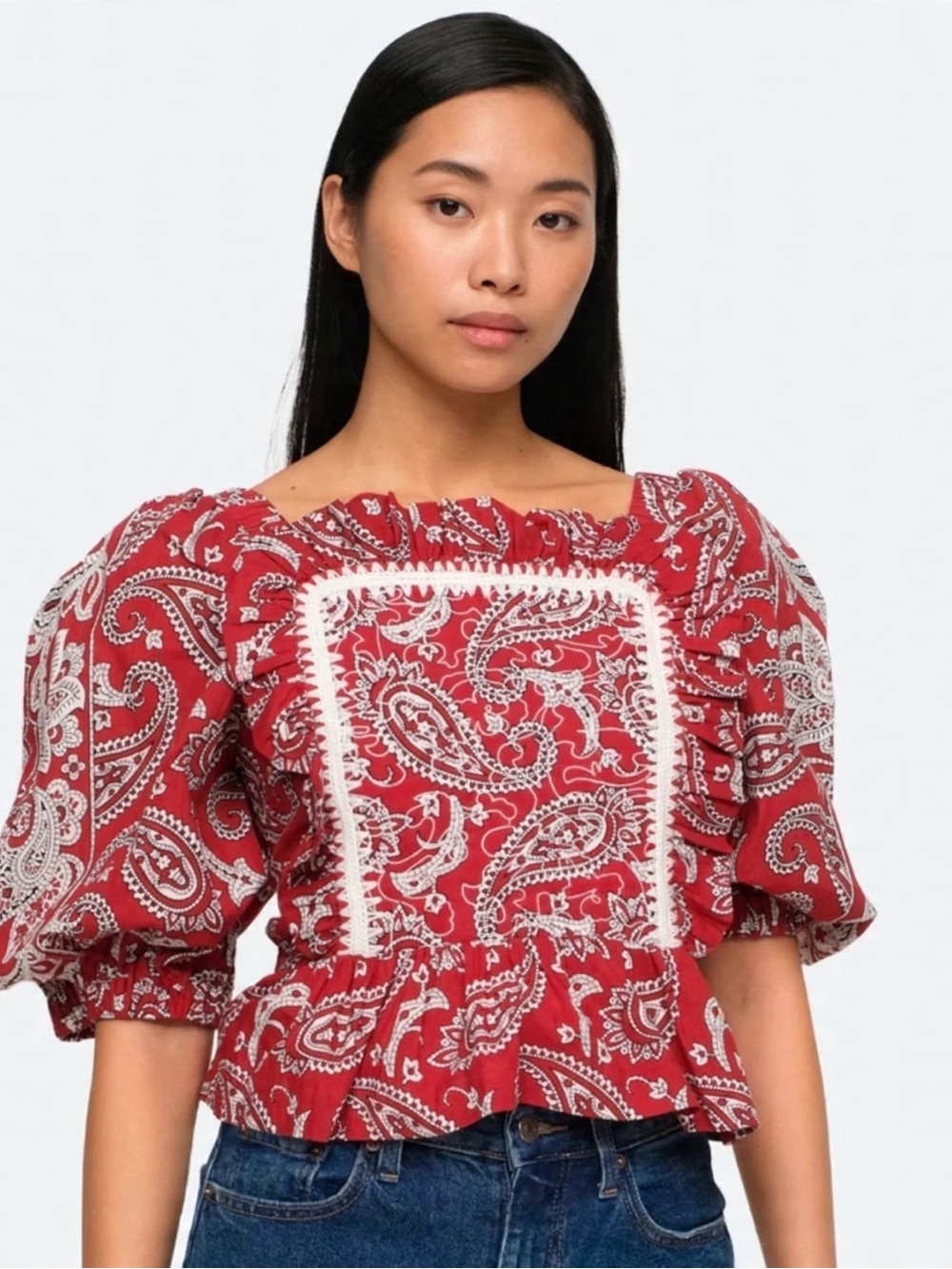 Sea NY Theodora hanker chief red Top size Large